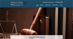 Desktop Screenshot of johnhalllawfirm.com